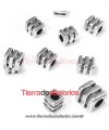 Tubo 4x3mm Agujero 1,6mm, Plateado