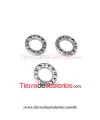 Conector Circulo Números Romanos 11,5mm, Plateada