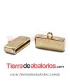 Terminal 23x13mm Agujero 20x2mm con Anilla, Dorado