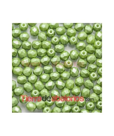 Facetada 8mm Pastel Olivine