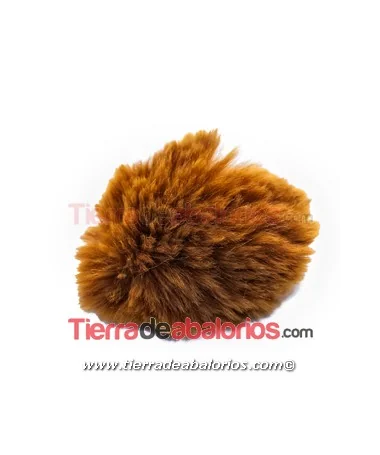Pompon de Conejo 60mm Marrón Caramelo Pompon de Conejo 60mm Naranja Ladrillo