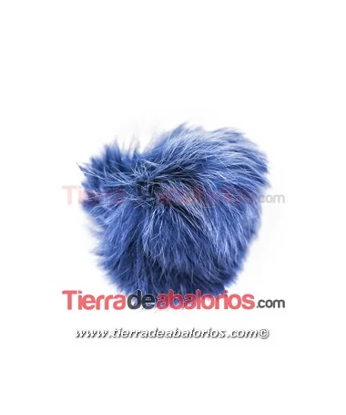 Pompón de Conejo 60mm Azul Petróleo Pompón de Conejo 60mm Azul Petróleo
