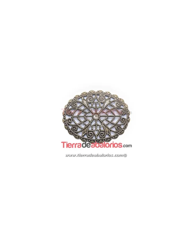 Filigrana Ovalada 45x36mm, Oro Viejo