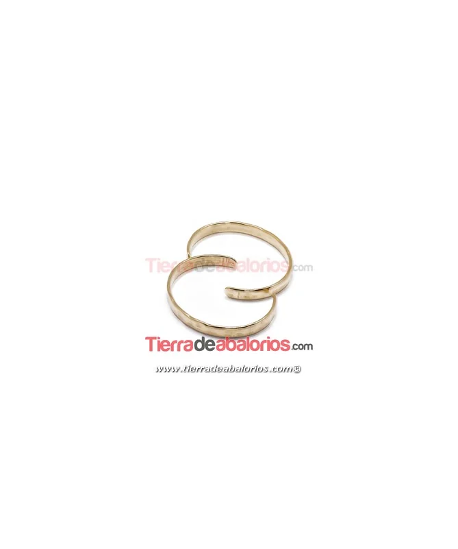 Pulsera Irregular 60mm, Ancho 7mm, Dorada Pulsera Irregular 60mm, Ancho 7mm, Dorada