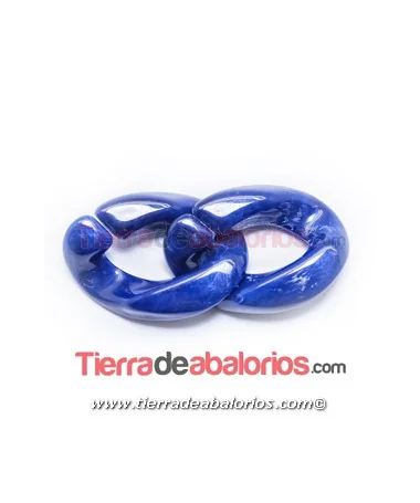 Eslabón Acrílico 28x20mm Azul Marino Eslabón Acrílico 28x20mm Azul Marino