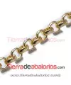 Cadena Eslabón Rulot 10x4mm, Dorada (metro)