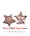 Estrella 28mm para Brazalete con Pin y Silicona, Oro Rosa