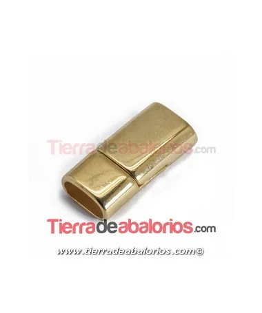 Cierre con Imán 26x12,5mm Agujero 10x5mm, Dorado Cierre con Imán 26x12,5mm Agujero 10x5mm, Dorado