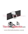 Pieza para Cuero 13x8mm con Anilla para Colgante, Plateada