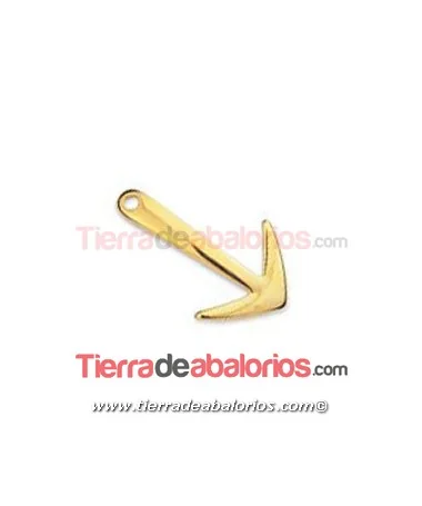 Cierre Flecha Curvada 37x23mm, Dorada