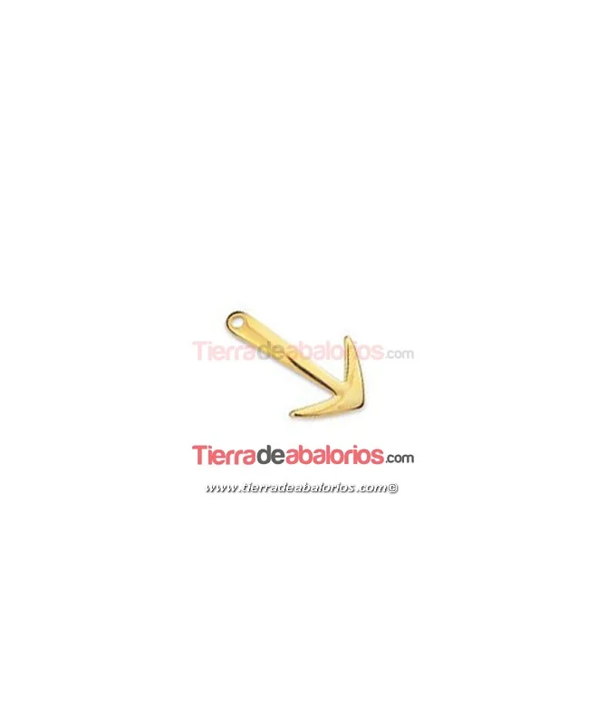 Cierre Flecha Curvada 37x23mm, Dorada