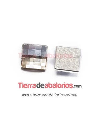 Chessboard Square Preciosa® 10mm Crystal Honey