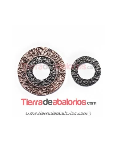 Aro Rústico 22mm Agujero Central 13mm, Grafito Aro Rústico 22mm Agujero Central 13mm, Grafito