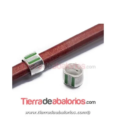 Entrepieza Regaliz Bandera Andalucía 13x12mm, Plateada Entrepieza Regaliz Bandera Andalucía 13x12mm, Plateada