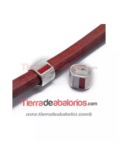 Entrepieza Regaliz Bandera Cantabria 13x12mm, Plateada