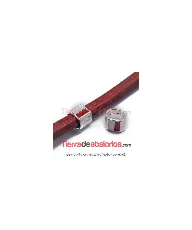 Entrepieza Regaliz Bandera Cantabria 13x12mm, Plateada Entrepieza Regaliz Bandera Cantabria 13x12mm, Plateada
