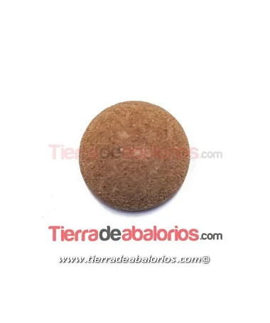 Lava Etna Cabujón Redondo 10mm Castaño Lava Etna Cabujón Redondo 10mm Castaño