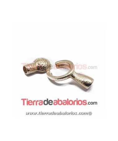 Cierre con Imán para Base de Cabujón de 13mm Dorado Rugoso Cierre con Imán para Base de Cabujón de 13mm Dorado Rugoso
