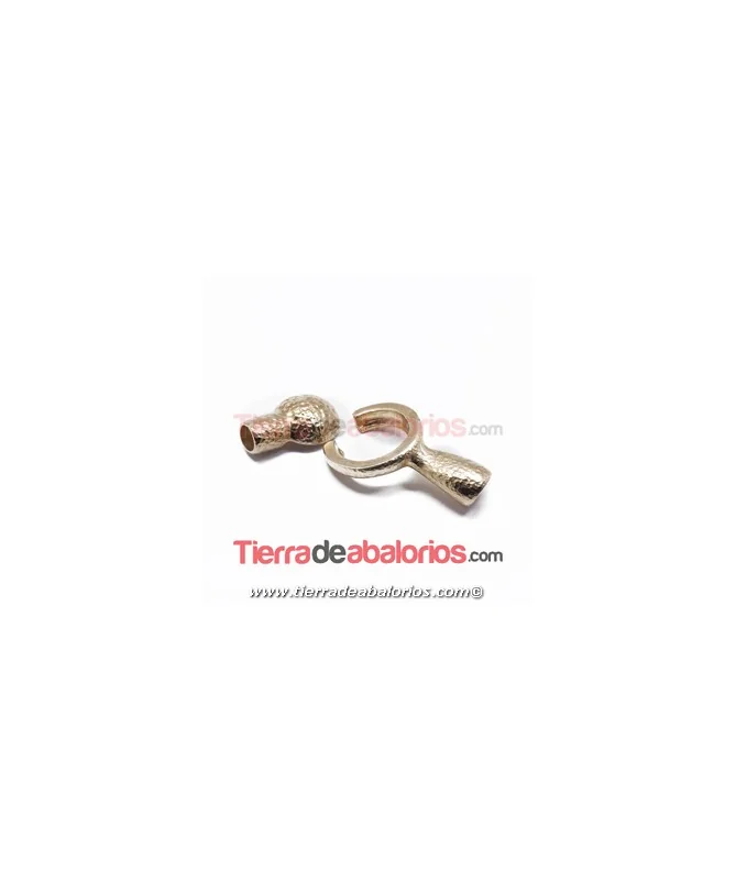 Cierre con Imán para Base de Cabujón de 13mm Dorado Rugoso Cierre con Imán para Base de Cabujón de 13mm Dorado Rugoso
