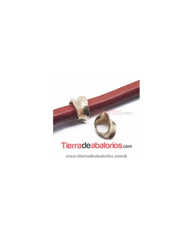 Entrepieza Regaliz Irregular 15x11mm Agujero 10x7mm Dorada Entrepieza Regaliz Irregular 15x11mm Agujero 10x7mm Dorada