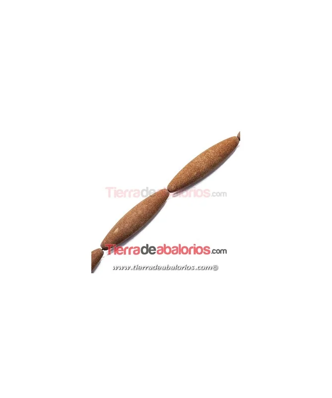 Lava Etna Oliva 51x12mm Agujero 1,8mm Castaño