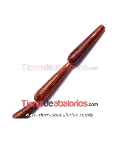 Agata de Fuego Gota Facetada 40x10mm Agujero 2mm Agata de Fuego Gota Facetada 40x10mm Agujero 2mm