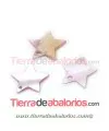 Nacar Estrella Colgante 13x12mm Lila