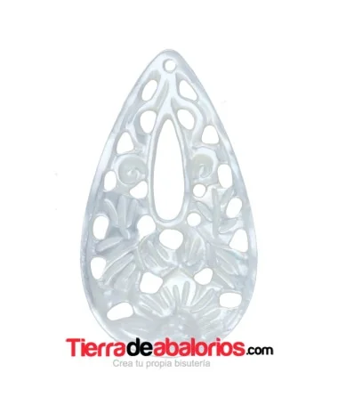 Nacar Colgante 37x23mm Grosor 1,8mm Nacar Colgante 37x23mm Grosor 1,8mm