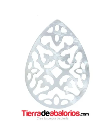 Nacar Colgante 23x17mm Grosor 1,8mm