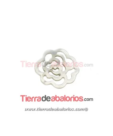 Nacar Flor 18mm, Grosor 1,4mm
