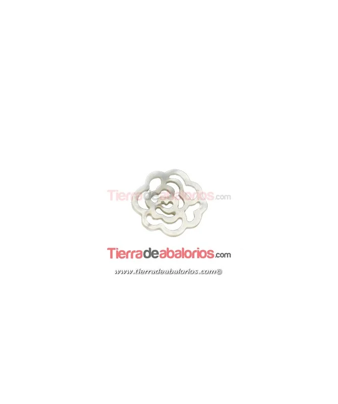 Nacar Flor 18mm, Grosor 1,4mm