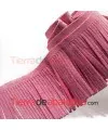 Fleco de Antelina de 6cm Rosa (½ Metro)