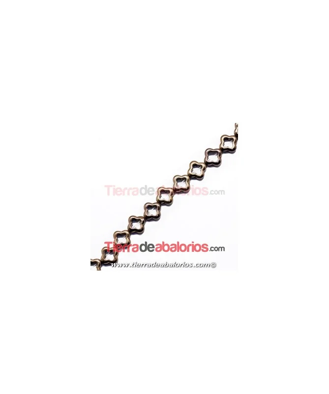 Hematite Pasador Hueco 12mm Agujero 1,5mm Cobre Metalizado