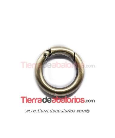 Anilla Cierre para Bolso o Llavero 29mm Oro Viejo