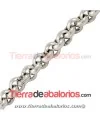 Cadena Eslabón Rulot 7mm Baño de Plata (20cm)