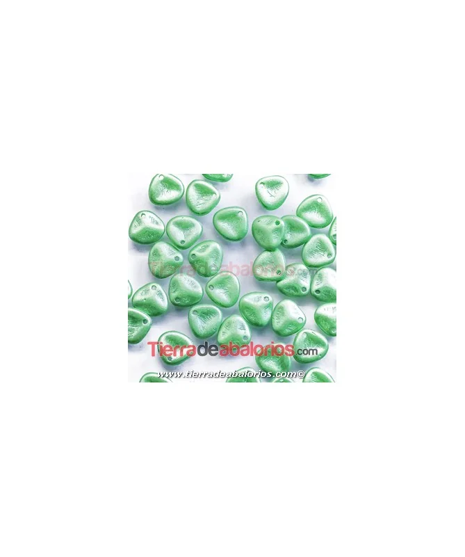 Rose Petals 7x8mm Pastel Green (50 uds)