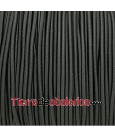 Cordón Elástico 4mm Negro (metro)