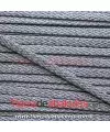 Cordón de Poliester Trenzado Plano 5mm Plateado