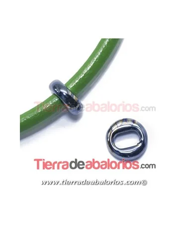 Cerámica Aro 18mm Agujero 10x7mm Negra