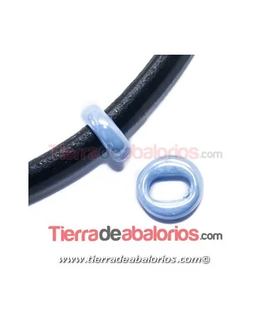Cerámica Aro 18mm Agujero 10x7mm Celeste Cerámica Aro 18mm Agujero 10x7mm Celeste