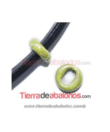 Cerámica Aro 18mm Agujero 10x7mm Lima