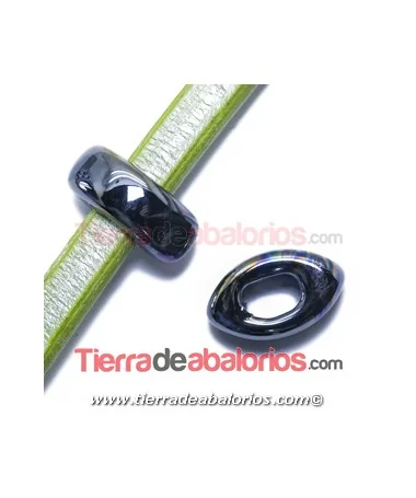 Cerámica Eye 26x16x10mm Agujero 11x7mm Negro