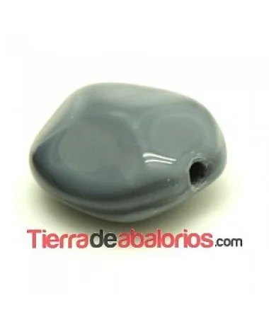 Barroca Nacarada 26x20mm Agujero 3mm Gris Oscuro Barroca Nacarada 26x20mm Agujero 3mm Gris Oscuro