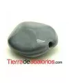 Barroca Nacarada 26x20mm Agujero 3mm Gris Oscuro