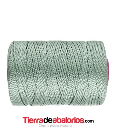 Hilo Trenzado de Nylon 1,5mm - Gris Verdoso (180 metros) Hilo Trenzado de Nylon 1,5mm - Gris Verdoso