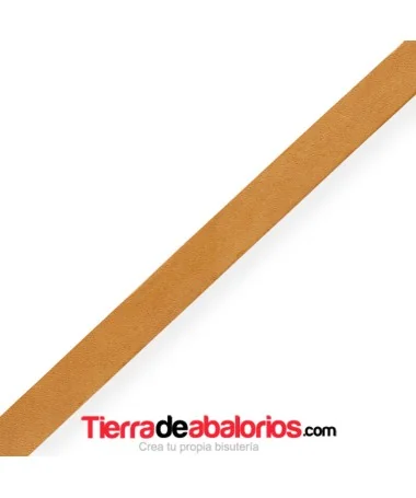 Cuero Plano Vaquetilla 13x2mm, Bruciato Natural