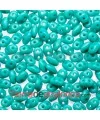 Superduo 2,5x5mm Opaque Turquoise Green Mate