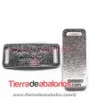 Entrepieza Curvada 40x11mm Mamá... Plateado Brillante