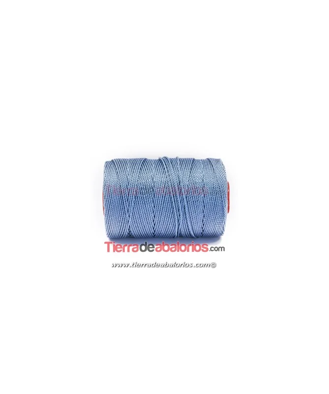 Hilo Trenzado de Nylon 1,5mm - Azul Agua Hilo Trenzado de Nylon 1,5mm - Azul Agua