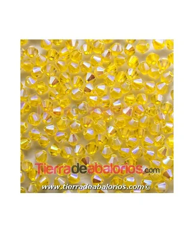 Tupi Bohemia 4mm - Yellow AB2X (50 uds) Tupi Bohemia 4mm - Yellow AB2X (50 uds)